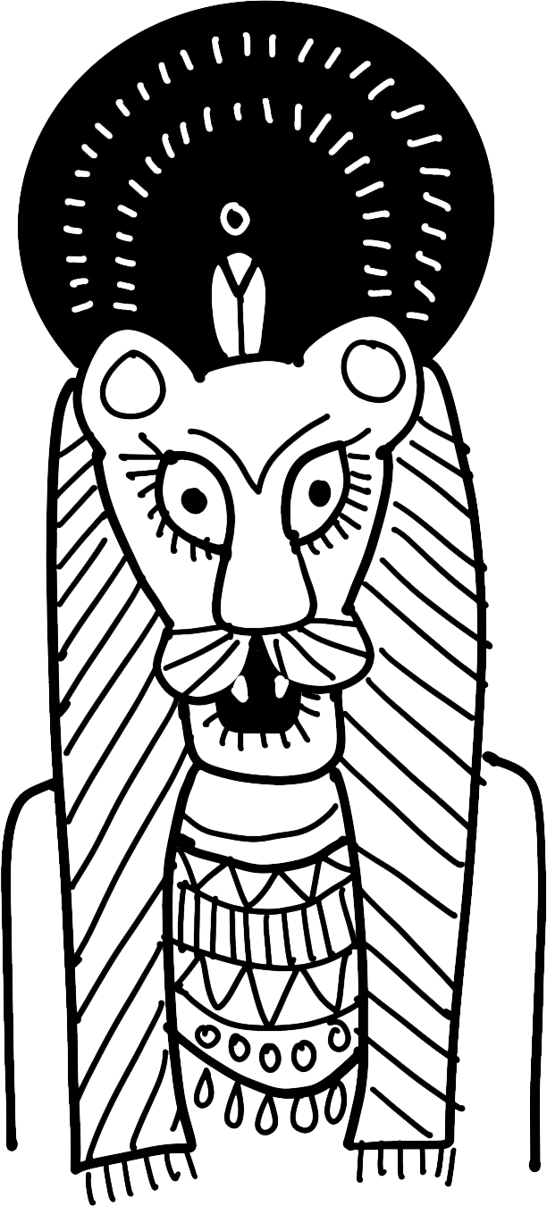 The Lion Goddess and the River God