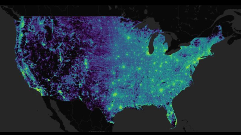 Us Map Data Visualization - Colorful Design Collection - Full HD Quality