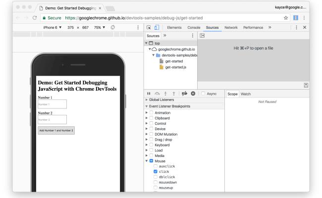 Debug JavaScript | DevTools | Chrome For Developers