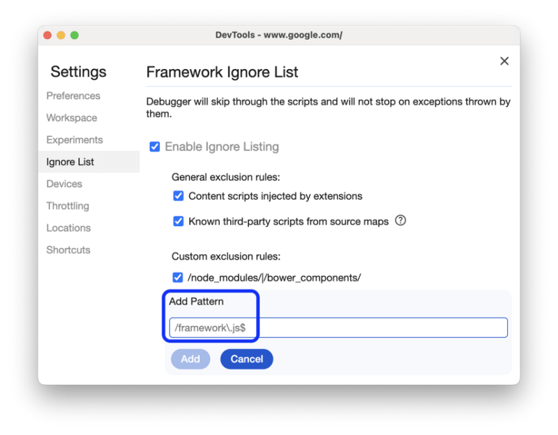 Ignore List Chrome Devtools Chrome For Developers - Vintage Design Collection - HD Quality
