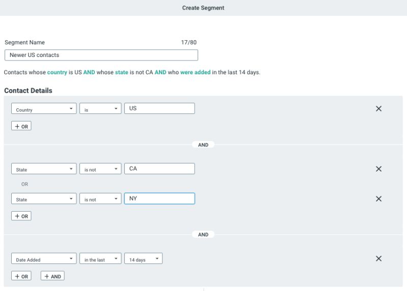 Segments Overview Constant Contact Developer Portal - Light Patterns - Gorgeous Retina Collection