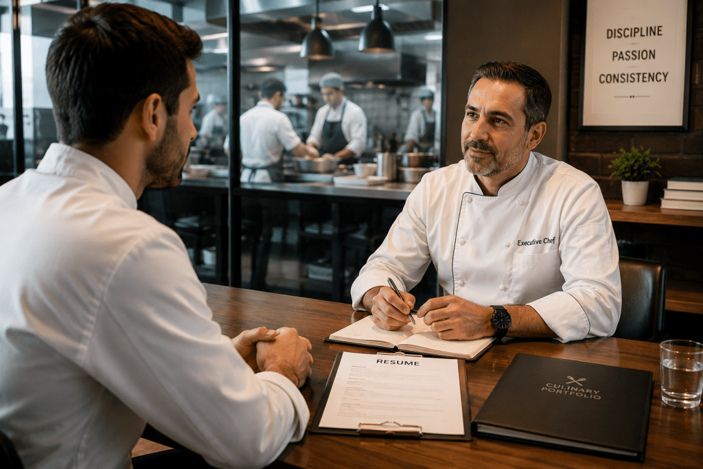 How to Sharpen Your Edge Before You Walk Into the Kitchen: Interview preparation 1 Interview board