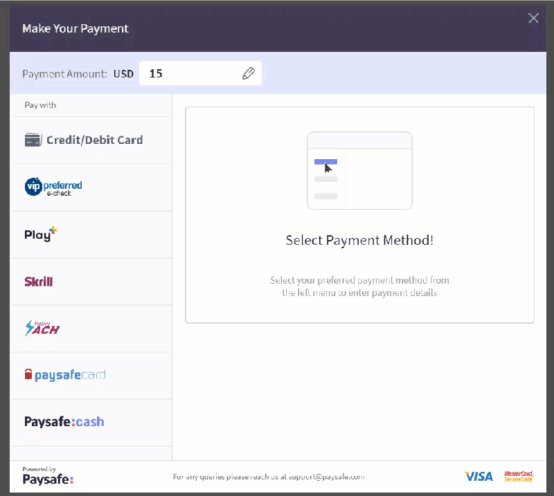 Paysafe Developer Process Payments - Nature Arts - Professional Mobile Collection