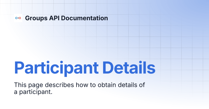 Participant Management Groups Api Documentation - Download Ultra HD Geometric Image | Ultra HD