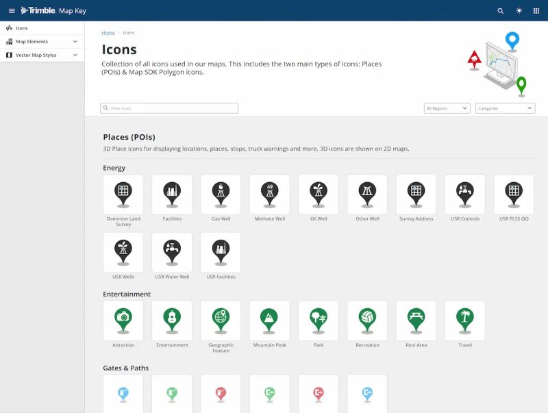 Introducing Trimble Maps Vector Maps Sdk Map Key Trimble Maps - Best Light Images in Ultra HD