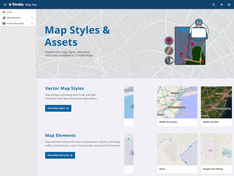 Account Manager Map Sets Trimble Maps Developer - Download Stunning Light Texture | Full HD