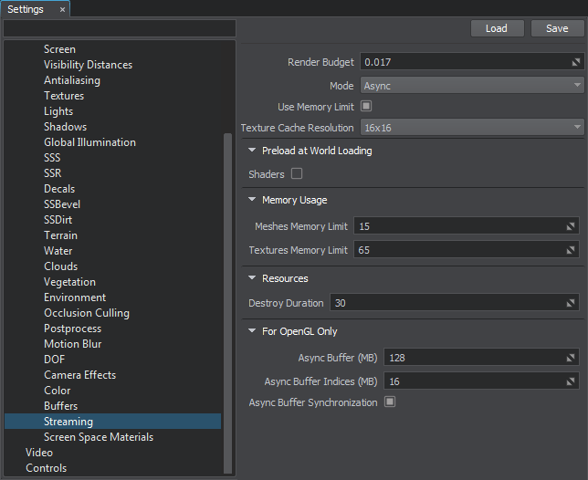 The default auto mode follows adaptive streaming principles. Streaming Documentation Unigine Developer
