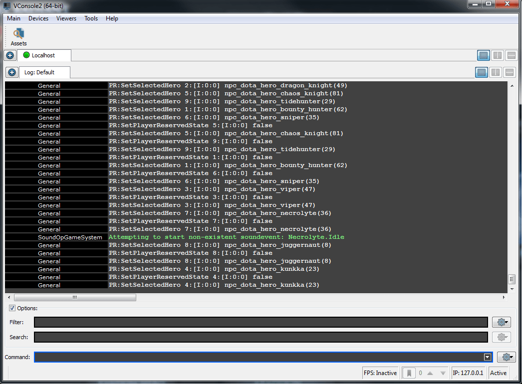 Valve Console Valve Developer Community VConsole Overview 