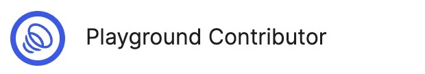 Playground Contributor Badge