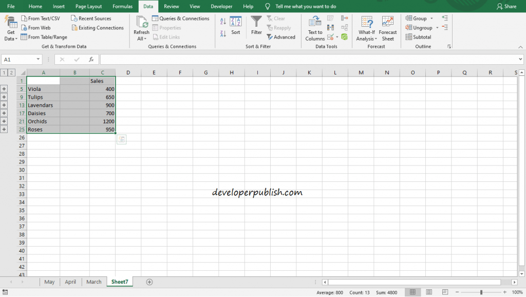 How to consolidate worksheets in excel?
