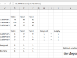Balanced Assignment Problem Using Excel Solver
