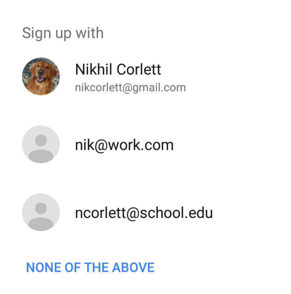 Copyright(c) 2011, 2020, oracle and/or its affiliates. Provide Sign In Hints To A User Smart Lock For Passwords On Android Google Developers