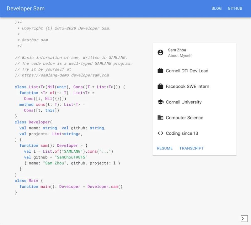Front Page About Developer Sam - Download Professional Nature Design | HD