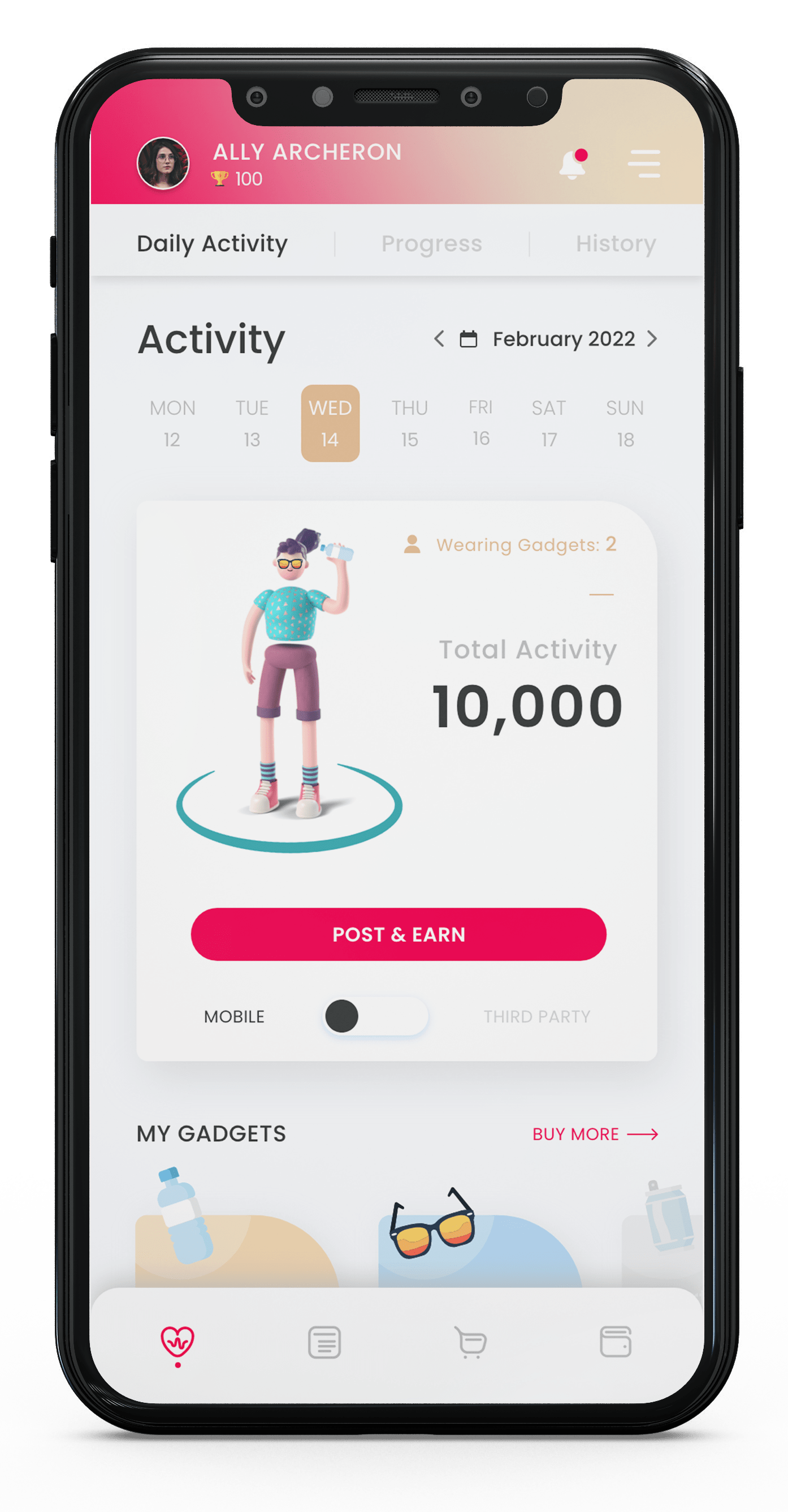 fitness app that rewards