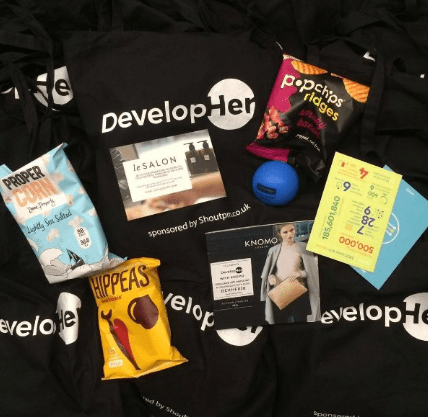 DevelopHer Goody Bags: Thank you to our sponsors