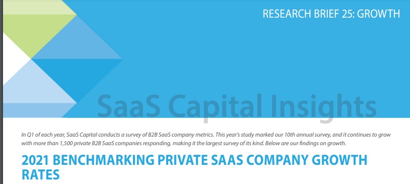 2021 Private SaaS Company Growth Rates