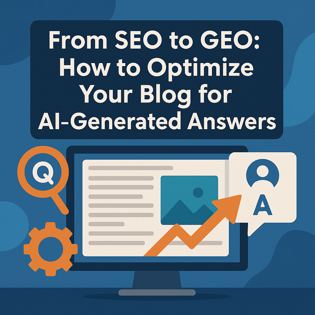 From SEO to GEO: How to Optimize Your Blog for AI-Generated Answers