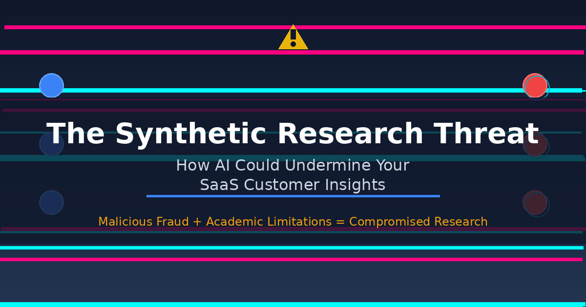 he Synthetic Research Threat: How AI Could Undermine Your SaaS Customer Insights