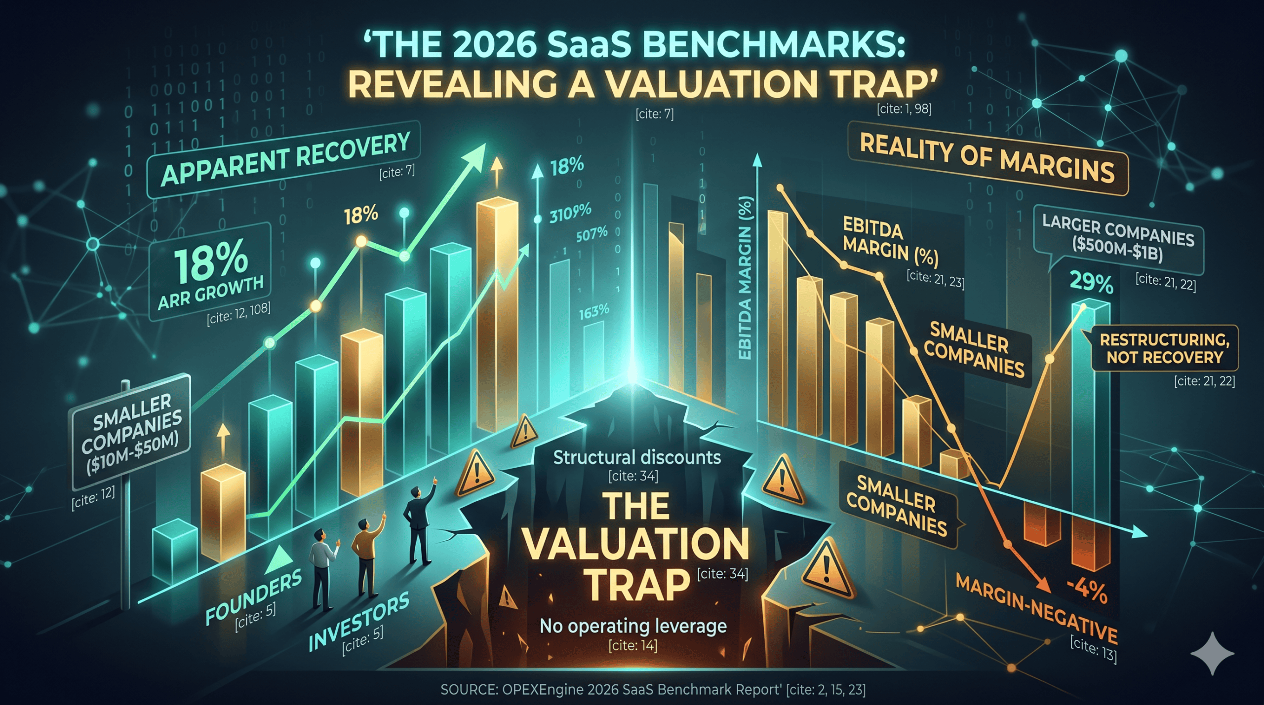 The 2026 SaaS Benchmarks Reveal a Valuation Trap — Not Just a Recovery