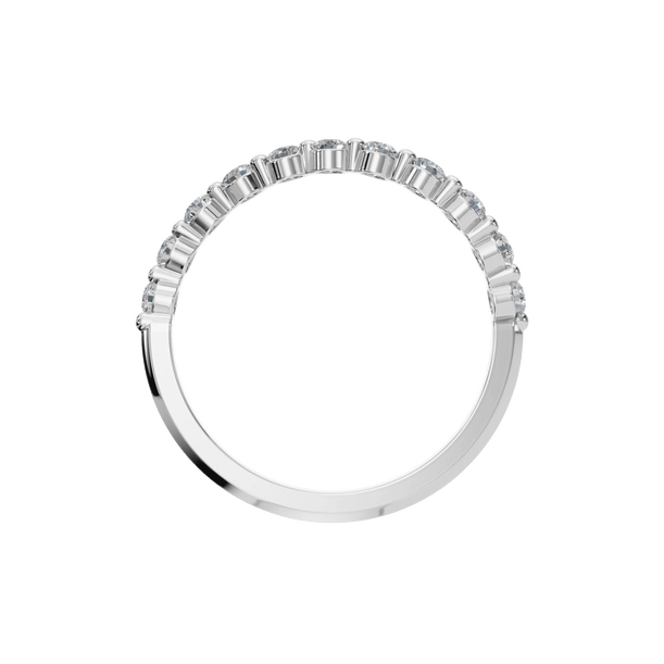 Curved Natural Diamond Ring – A Graceful Symbol of Everlasting Love - Image 8