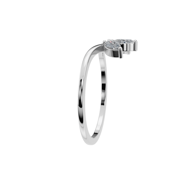 Dainty Marquise Natural Diamond V Ring – Delicate Brilliance, Timeless Grace - Image 6
