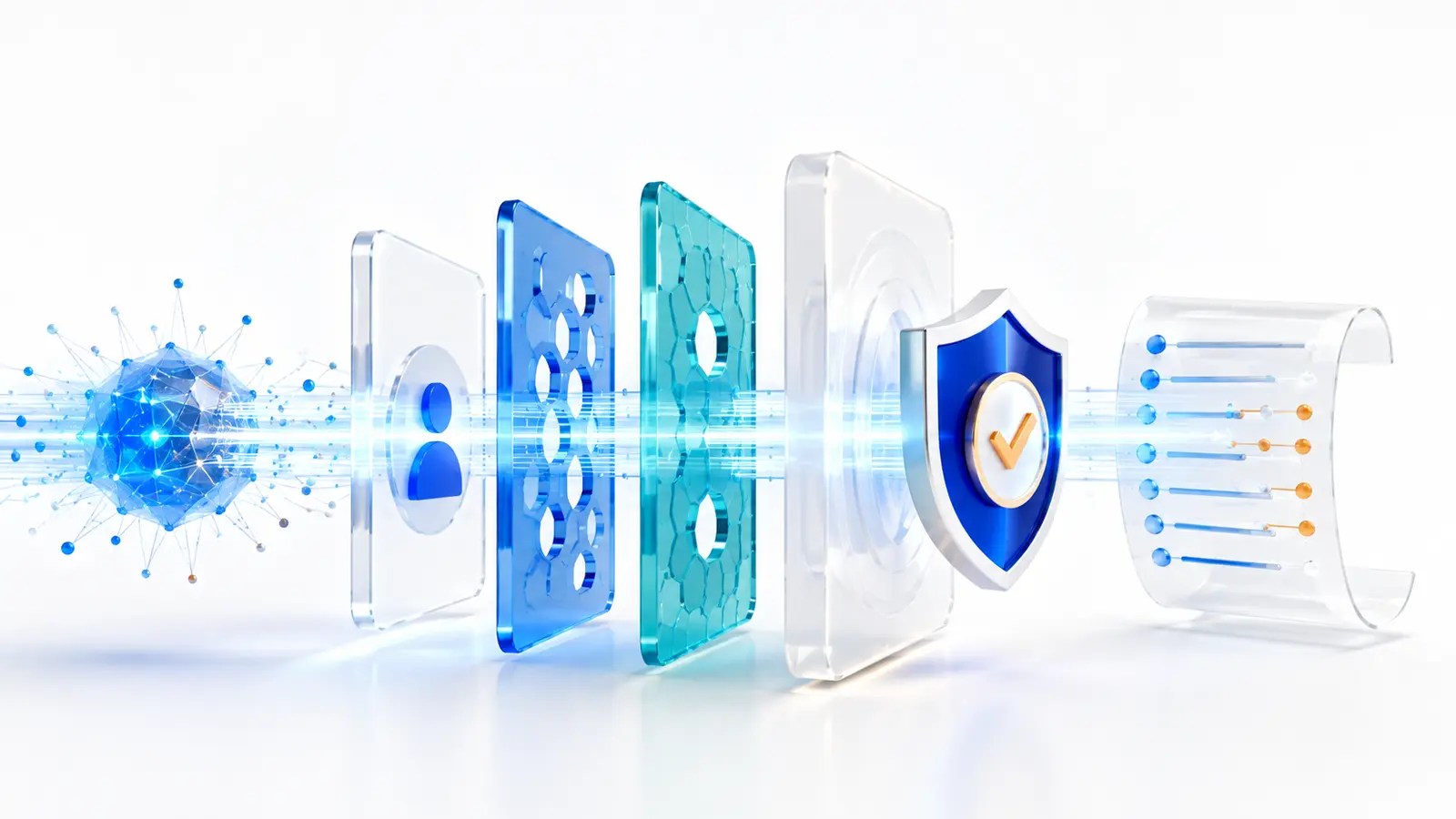 AI agent security controls showing permissions, identity verification and approval checkpoints