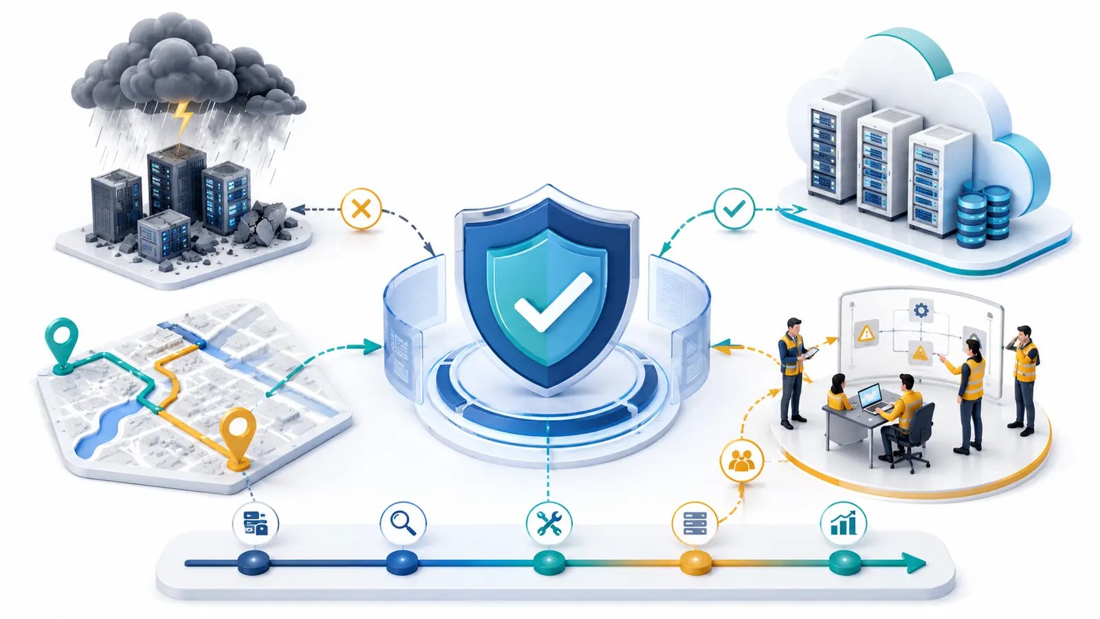 A business continuity plan protecting essential operations during disruption