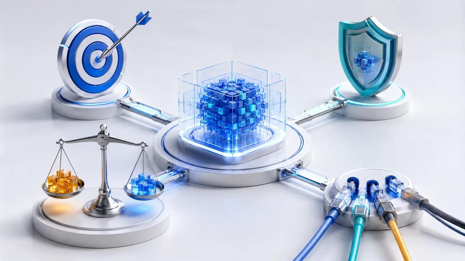 An AI core evaluated for accuracy, privacy, cost and integration.