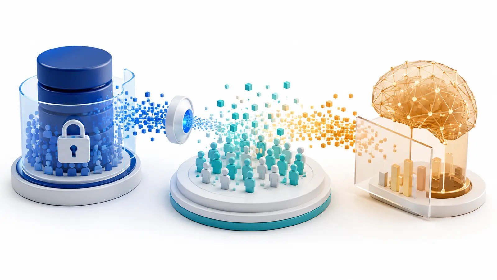Synthetic data being generated from protected source patterns for safe business use