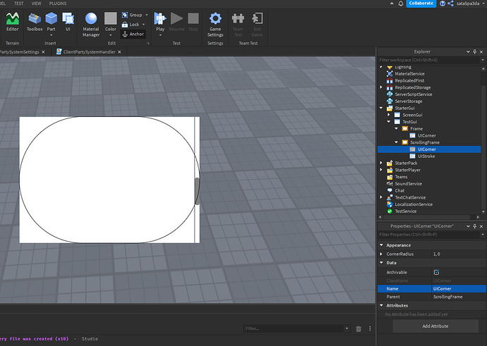 Bug With Applying Ui Corner To A Scrolling Frame Scripting Support Developer Forum Roblox - Gorgeous Minimal Texture - Ultra HD