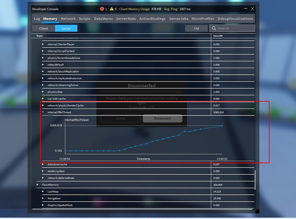SERVER CRASH Internal RbxThread Scripting Support Developer Forum 2 1024x757 