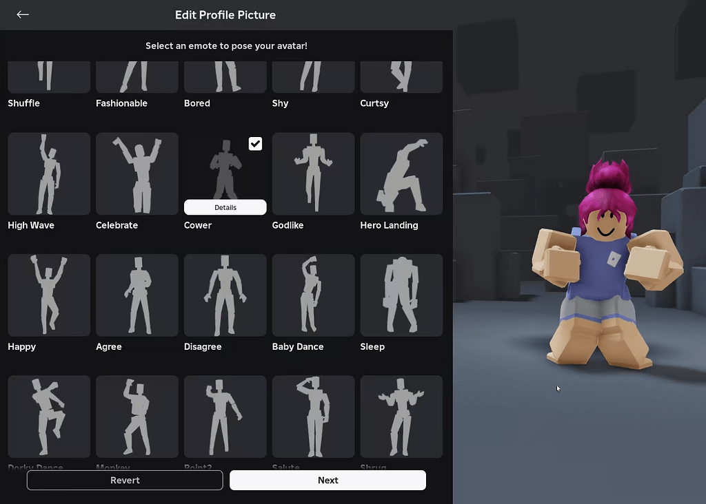 UGC Emotes Break UI And Never Load In Edit Profile Picture Roblox 2 1024x732 