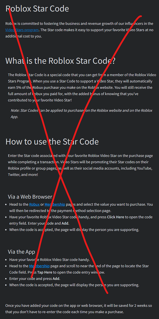 Outdated Information In Roblox Star Code Help Article 2 512x1024 