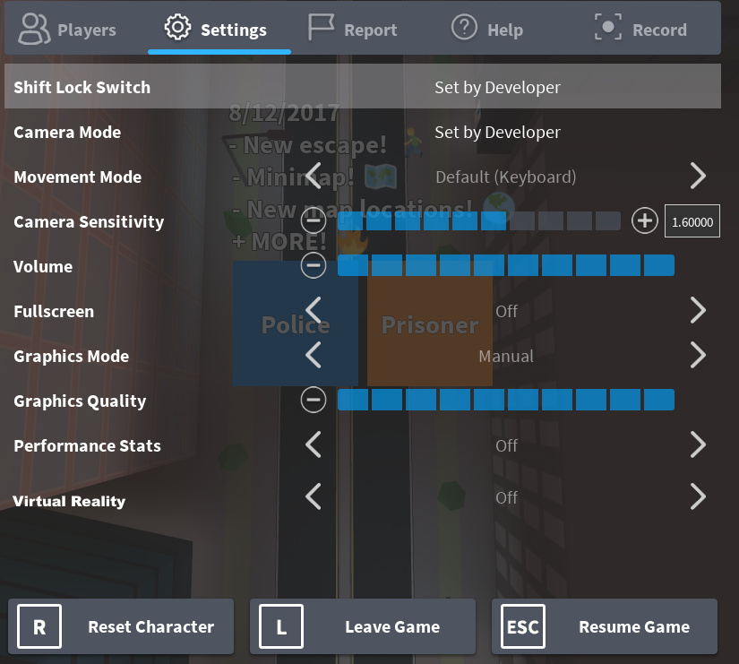 Enable Disable Switch For Virtual Reality Engine Features Developer 