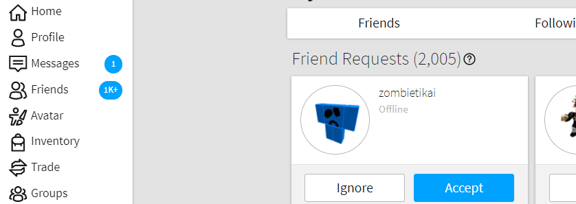 Friend Requests Not Showing The Proper Number Website Bugs 