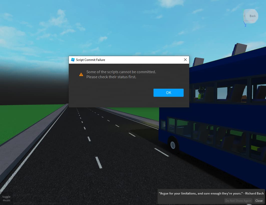 Cannot Commit Script Please Check Their Status First Scripting 