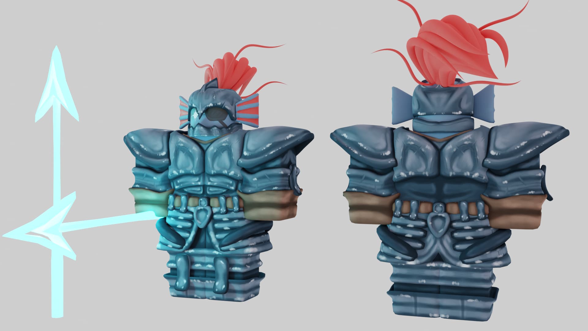 High Quality Undertale Undyne Textured 3D Clothing Creations Feedback 