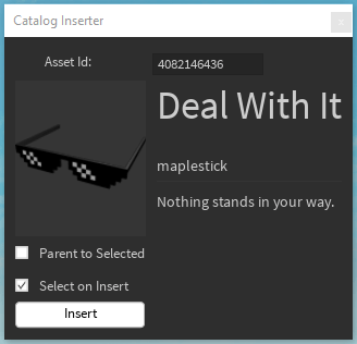Catalog Inserter Plugin Community Resources Developer Forum Roblox 