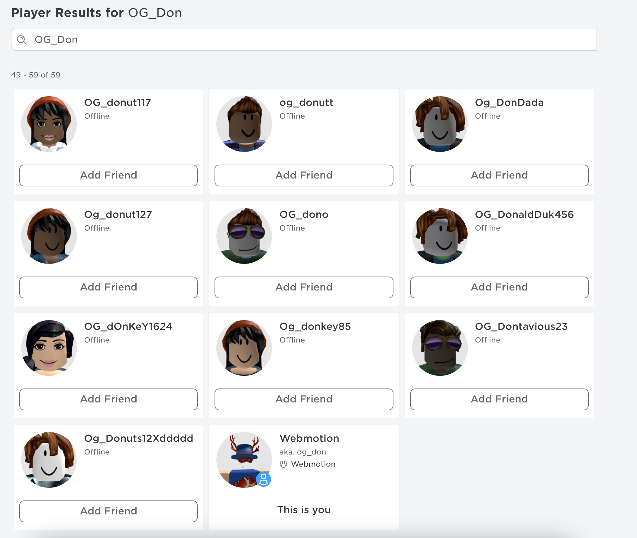 Show Previous Username Matches First In Player Search Results Website 