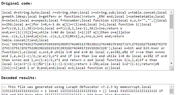 De Obfuscating A Script Scripting Support Developer Forum Roblox 