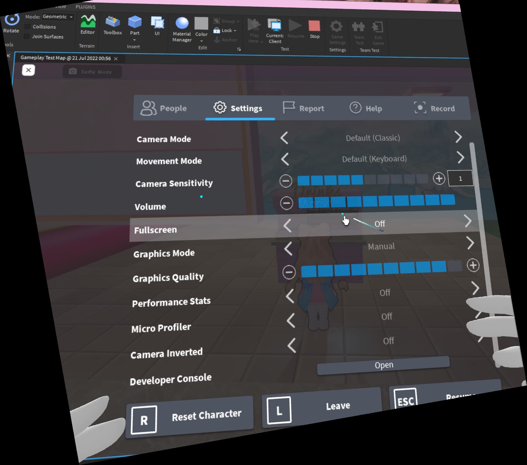 How Do I Enable VR In Studio Building Support Developer Forum Roblox 