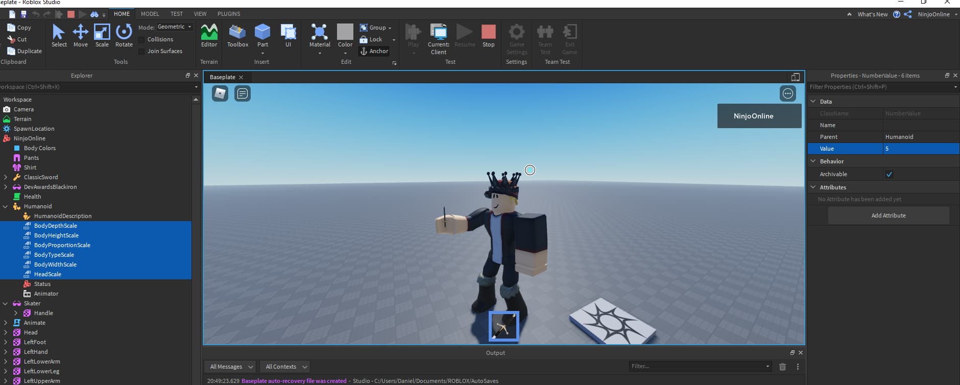 How To Make Tool Scale To Character Size Scripting Support 