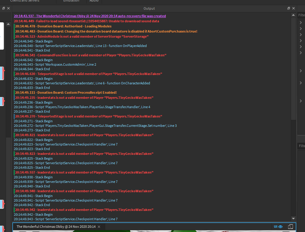 All Scripts Randomly Broke Scripting Support Developer Forum Roblox 