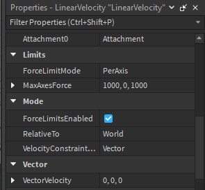 Help With Linear Velocity Building Support Developer Forum Roblox 