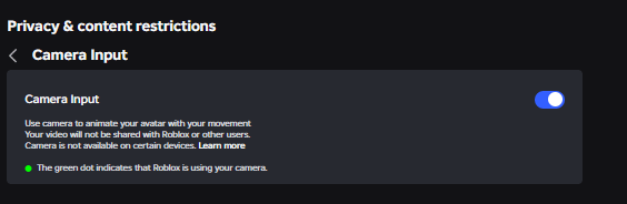 How Do I Use Facial Recognition Camera Input To Move The Player S 