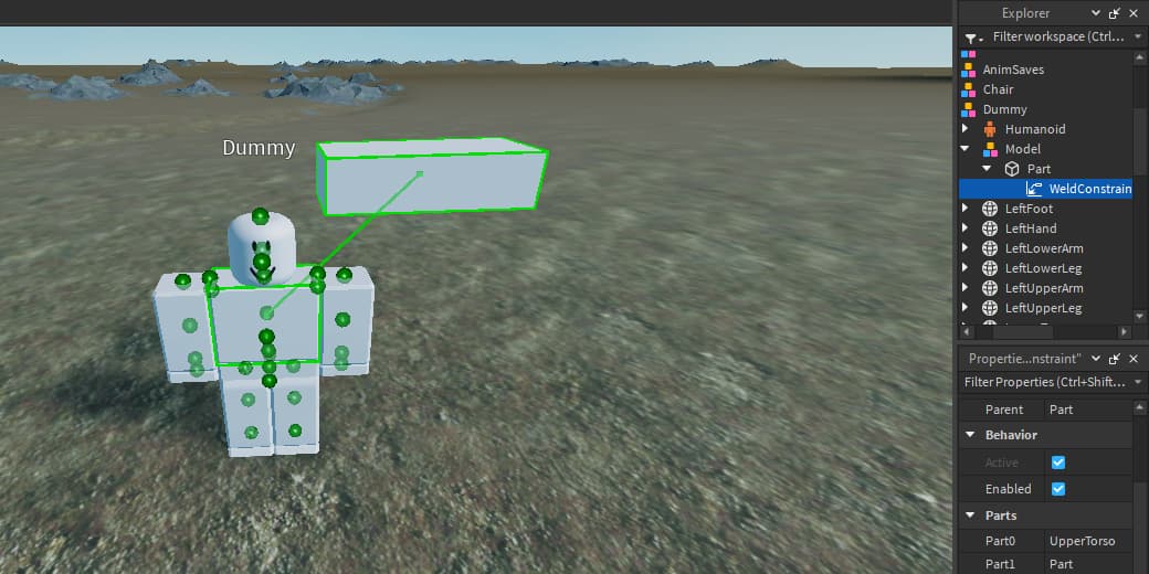 Attaching Models To A Humanoid NPC Art Design Support Developer 