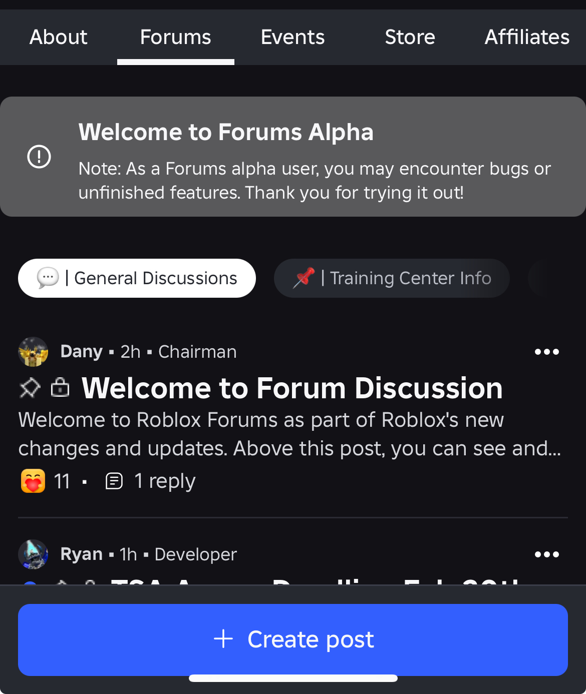 Group Forums Tab Platform Usage Support Developer Forum Roblox 