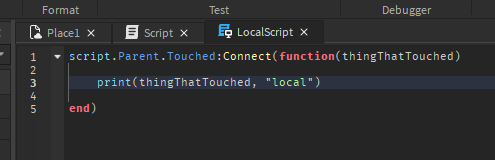 Touch Part Script Does Not Work Scripting Support Developer Forum 