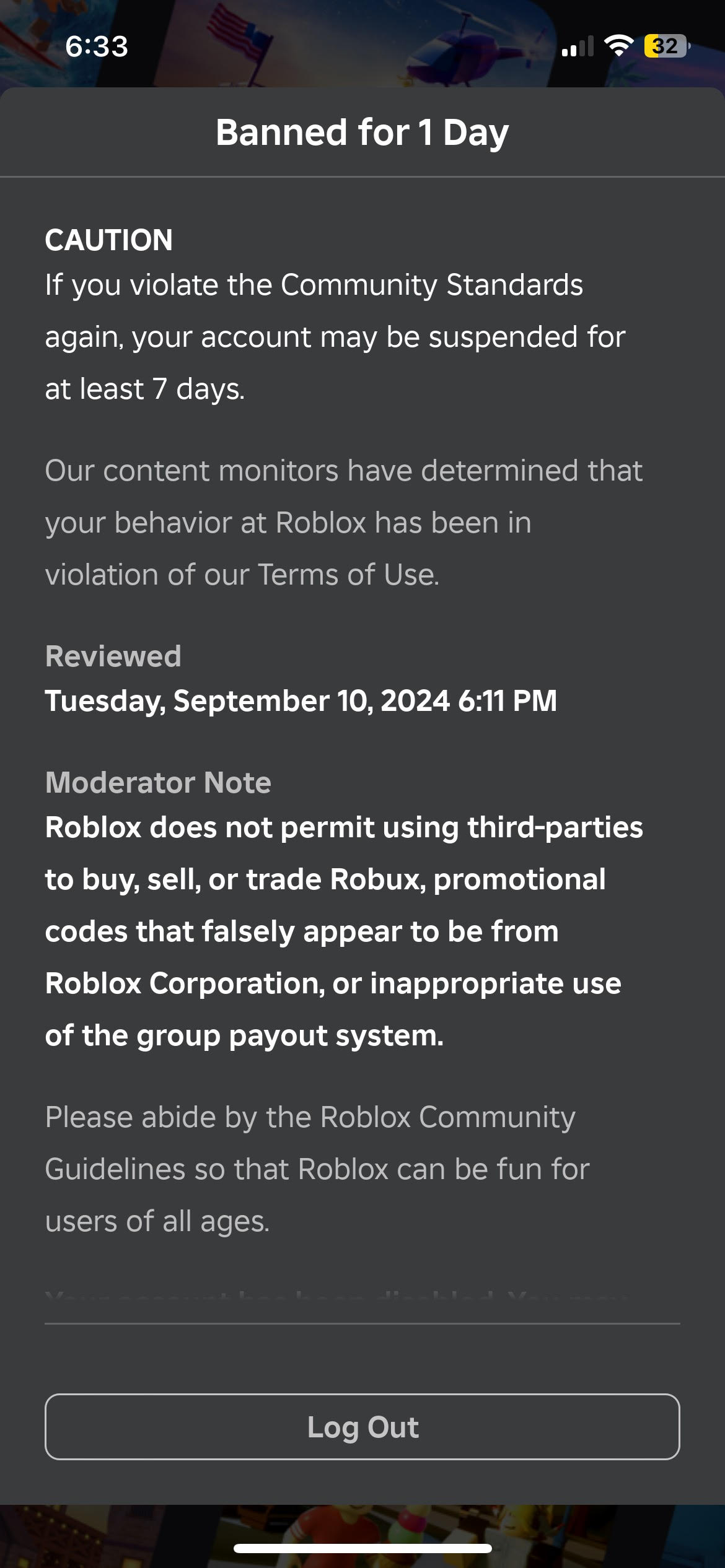 Roblox Banned Me And I Dont Even Know What I Did Platform Usage 