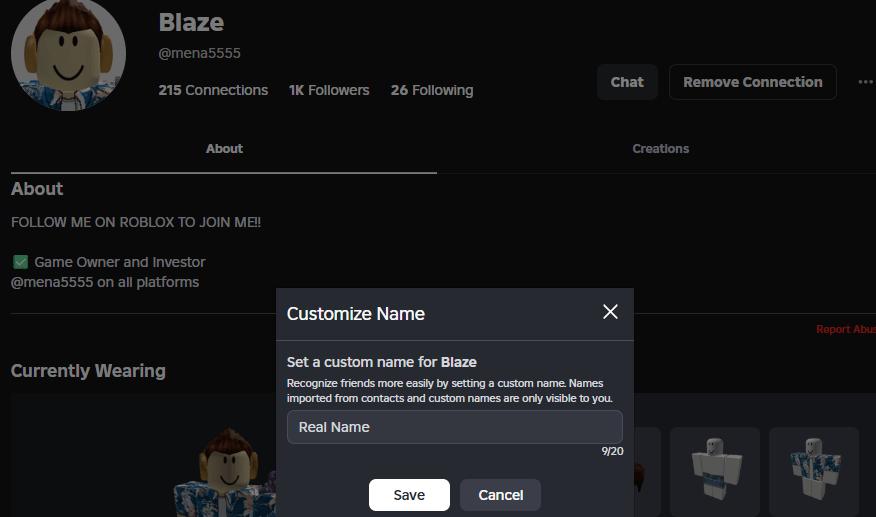My Username Is Displaying As My Real Life Name For Some People Roblox 